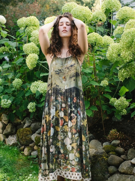Market Of Stars Dresses & Skirts - Market of Stars "I Dream In Flowers" Bohemian Slip Dress